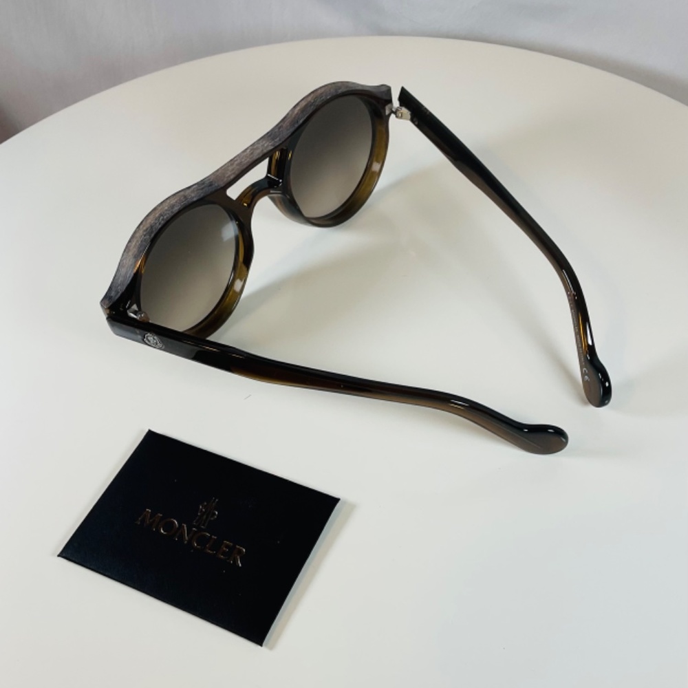 *Final Price* NEW MONCLER Designer 51mm Men’s Sunglasses Brown Italy - Picture 5 of 6